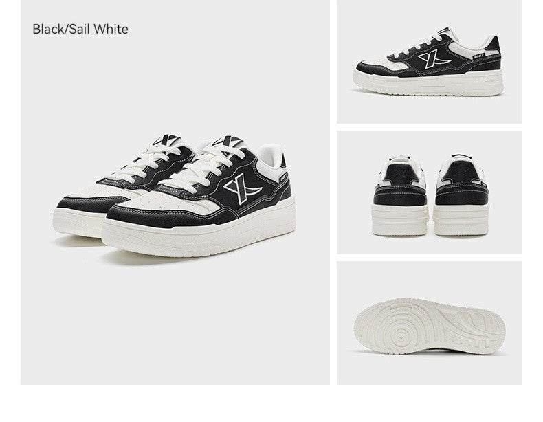 Xtep Skateboarding Shoes For Women 2024 Summer Comfortable Skate Shoes Breathable Outdoor Trekking Support Sneakers 876318310030