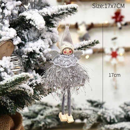 New Year 2024 Christmas Angel Dolls Xmas Tree Pendant Ornaments Navidad 2022 Christmas Decoration for Home Natal Gifts Noel Deco