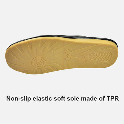 Genuine Cow Leather Slippers Homes in indoor slipper Spring Autumn summer men women elderly non-slip casual single Slides shoes