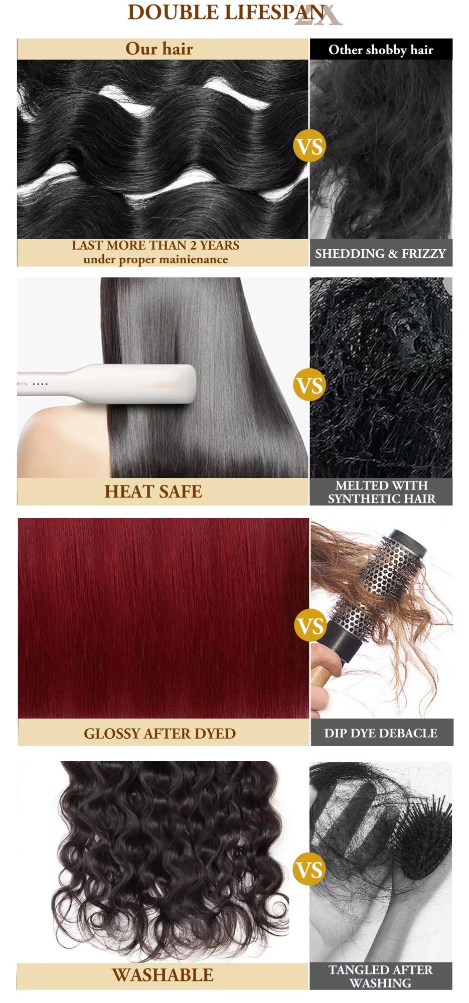 16A 30 40 Polegadas Cabelo Humano Body Wave Bundles Cabelo Humano Virgem Não Processado 100% Extensões de Cabelo Humano Cru Brasileiro