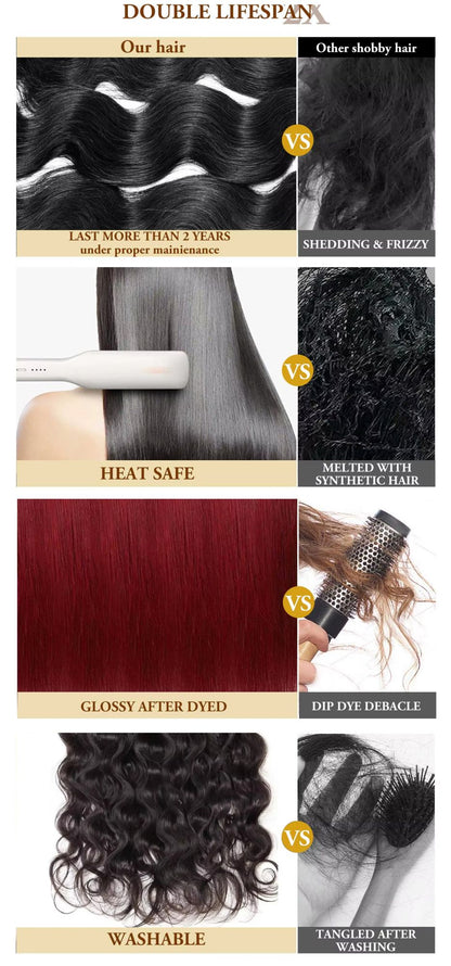 16A 30 40 Polegadas Cabelo Humano Body Wave Bundles Cabelo Humano Virgem Não Processado 100% Extensões de Cabelo Humano Cru Brasileiro