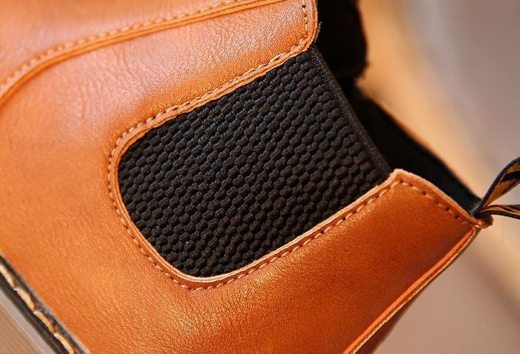 Kids Casual Boots Non-slip Wear-resistant Children Shoes Handsome Fashion Babies Warmly Shoes Girls Boys Soft Bottom Footwear