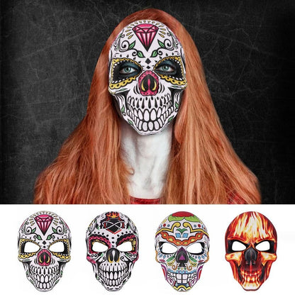 Adult Halloween Skull Mask Novelty DIY Cosplay Mask Full Face Day of The Dead Masks
