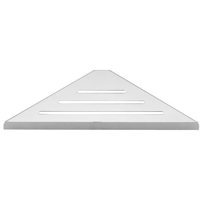 Prateleira de Banheiro de Canto para Chuveiro Sem Furos Prateleira de Canto de Aço Inoxidável 304 Organizador de Armazenamento Resistente Oco para Shampoo