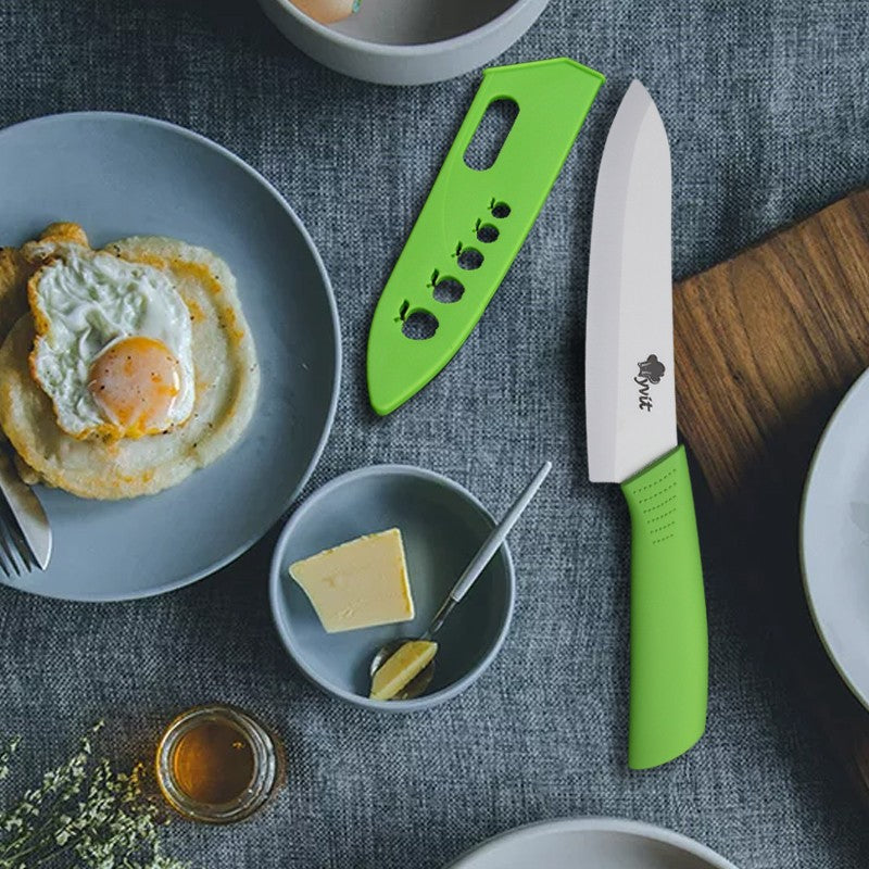 Conjunto de Facas de Cerâmica para Cozinha Profissional Faca de Cerâmica 3 4 5 6 Polegadas Faca de Descascar Frutas à Prova de Ferrugem para Fatiar Cortar Legumes