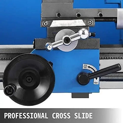 Máquina de torno para metal CJ0618 Mini 0-2500 RPM, velocidade variável, de bancada, multifuncional, de precisão, em metal