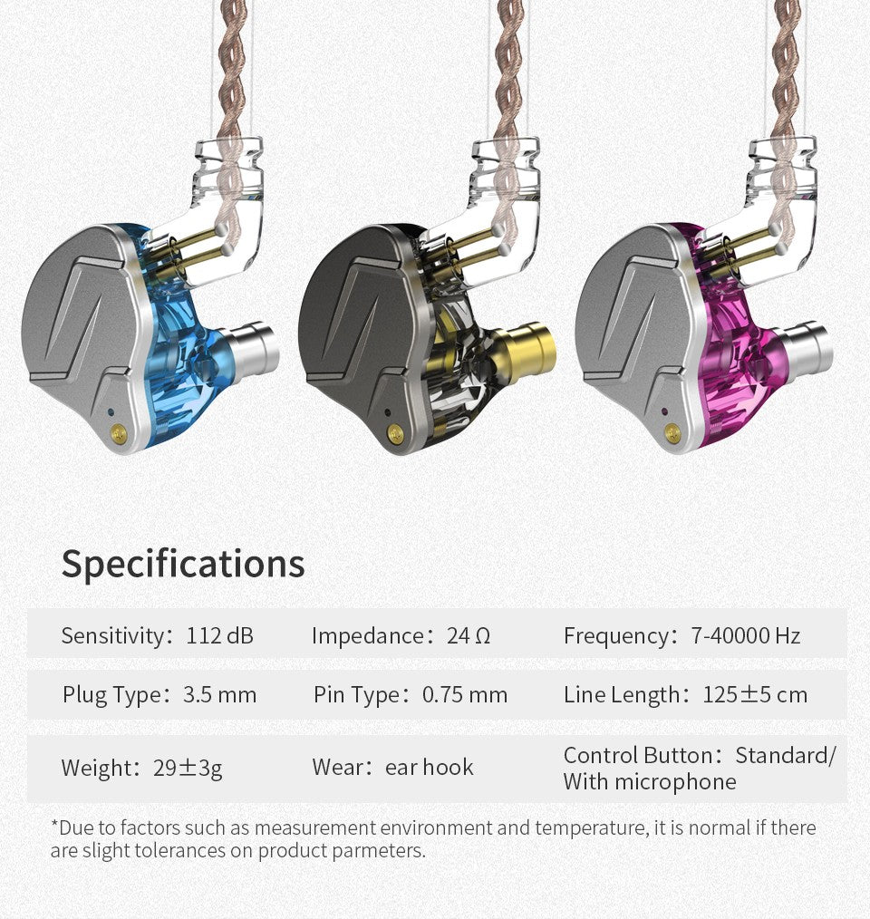 KZ ZSN Pro Metal Earphones 1BA+1DD Hybrid Technology HIFI Bass Earbuds In Ear Monitor Headphones Sport Noise Cancelling Headset