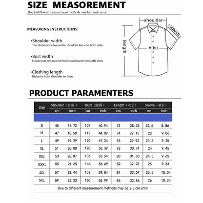 2024 New Men's Short Sleeve Shirt Animal Cat 3D Printed Men's Hawaiian Lapel Top Large Size Casual Comfortable Men's Shirt 5XL