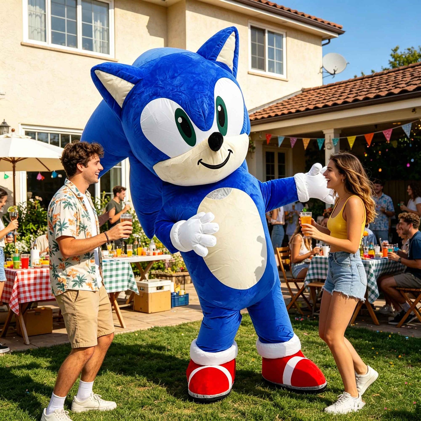 Inflatable Cartoon Hedgehog Costume Mascot Parade Adult Character Cosplay Animal Birthday Halloween Party Event Plush Set