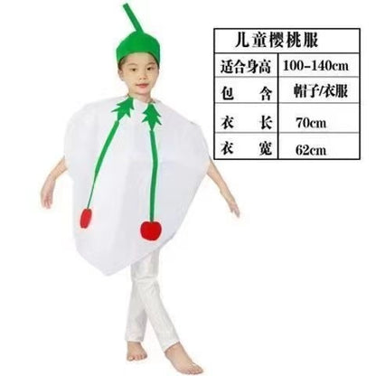 Fruit Fruit Vegetable Cosplay Costume Portable Cosplay Dance Performance Costumes 90-140CM Performances Cos Clothing