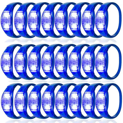 150 Pcs LED Glow Bracelets Sound Activated Light Up Bracelets For Adults Glow In The Dark Party Supplies