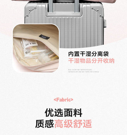 LEE Dry Pocket Sports Fitness Gym Bag for Women Men Large Capacity Waterproof Oxford Duffel Luggage Travel Bag Shoe Compartment