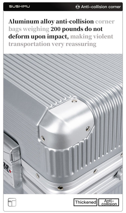 New Style Skate-Wheel Luggage, 24-inch Travel Suitcase, 20-inch Carry-On Suitcase, Premium Combination Lock Suitcase, Business T