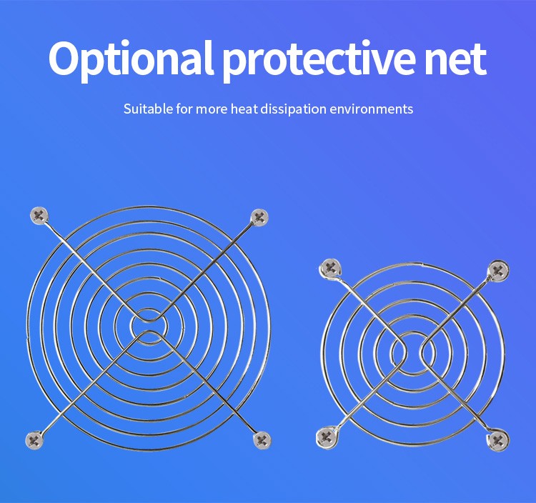 TEUCER 120mmx120mmx25mm 80mmx80mmx25mm 5V USB Exhaust Cooling Fan with Metal Mesh Foot Mat for Router TV Set-top Box Cooling