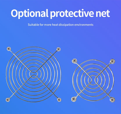 TEUCER 120mmx120mmx25mm 80mmx80mmx25mm 5V USB Exhaust Cooling Fan with Metal Mesh Foot Mat for Router TV Set-top Box Cooling