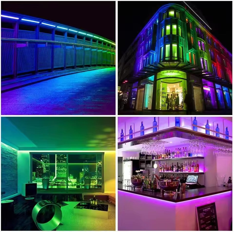 Ws2812B Rgbic Led Strip Light 5V Usb Wall Room Rgb String Tape Remote App Bluetooth Control 1-30M Adressable Ribbon Lamp Diode