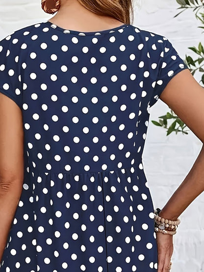 Women Plus Size Woven Spring And Summer Dress