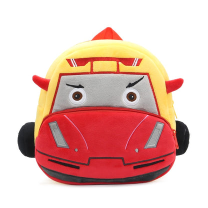 Mochila de carro estéreo de desenho animado para meninos e meninas de 2 a 4 anos, mochila escolar de jardim de infância, mochila de pelúcia infantil