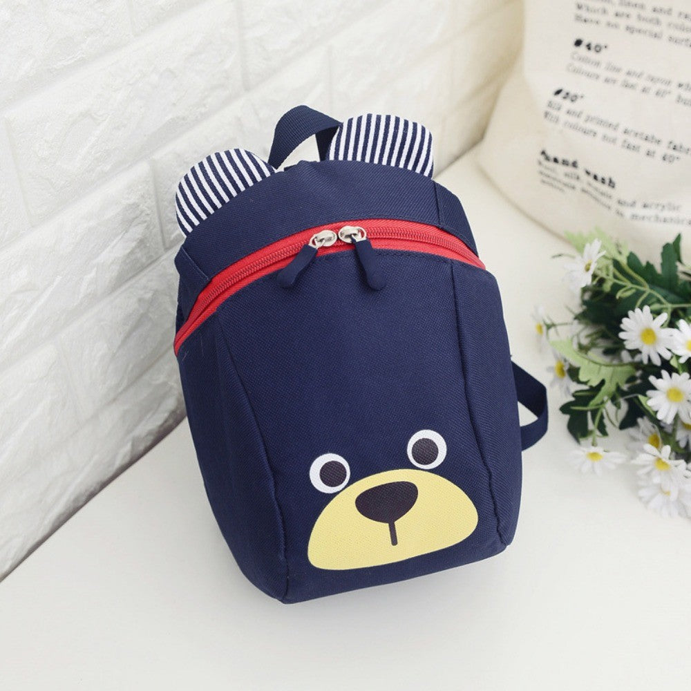 Urso 1-3 Anos Mochila Escolar Anti-perda Porquinho Desenho Animado Meninos e Meninas Creche Ensino Fundamental e Médio
