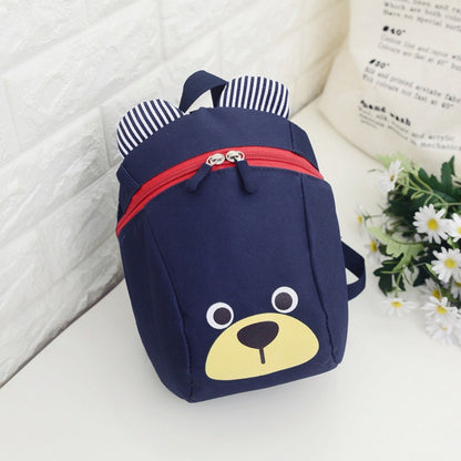Urso 1-3 Anos Mochila Escolar Anti-perda Porquinho Desenho Animado Meninos e Meninas Creche Ensino Fundamental e Médio