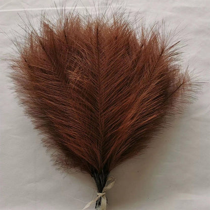 5/10/20PCS Fluffy Pampas Grass Boho Decor Artificial Flower Fake Plant Reed Simulated Party Wedding Home Decoration 42CM