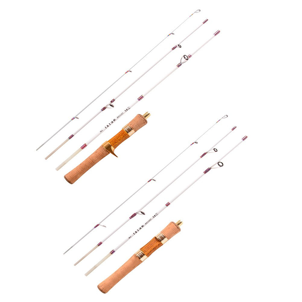 Vara de Pesca Telescópica XUL Macia Ultraleve Mini Vara de Pesca Rotativa Portátil Varas de Pesca de 4 Seções de Fibra de Vidro Equipamento de Pesca