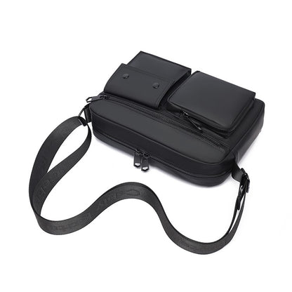 Basic style of men's shoulder bag, suitable for daily commuting - adjustable strap, Mailman bag - business leisure shoulder bag