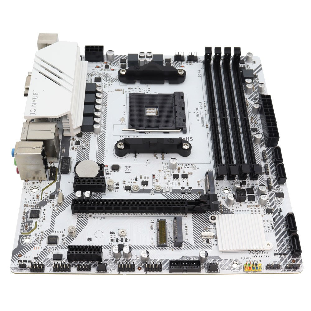 1PC B450M-TI ARGB Motherboard M.2 NVME ARGB PC Motherboard AMD Processor Dual-Channel 4*DDR4 Memory AM4 USB Mainboard