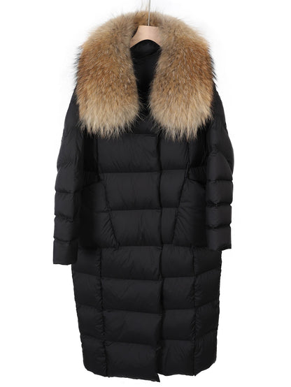 Super thick 400g filling White duck down Bread Coat Female Brand Winter Women's Extended Knee-Length Luxury down Jacket Warm