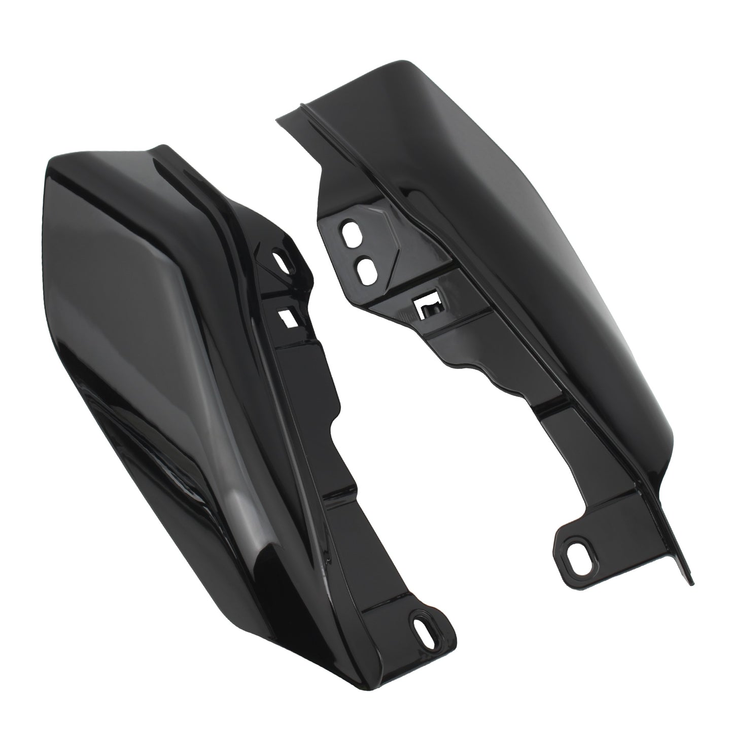Defletor de ar do escudo térmico do quadro intermediário cromado preto da motocicleta para Harley Touring Street Electra Glide Road King 2001-2022