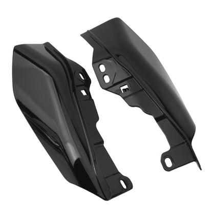 Defletor de ar do escudo térmico do quadro intermediário cromado preto da motocicleta para Harley Touring Street Electra Glide Road King 2001-2022