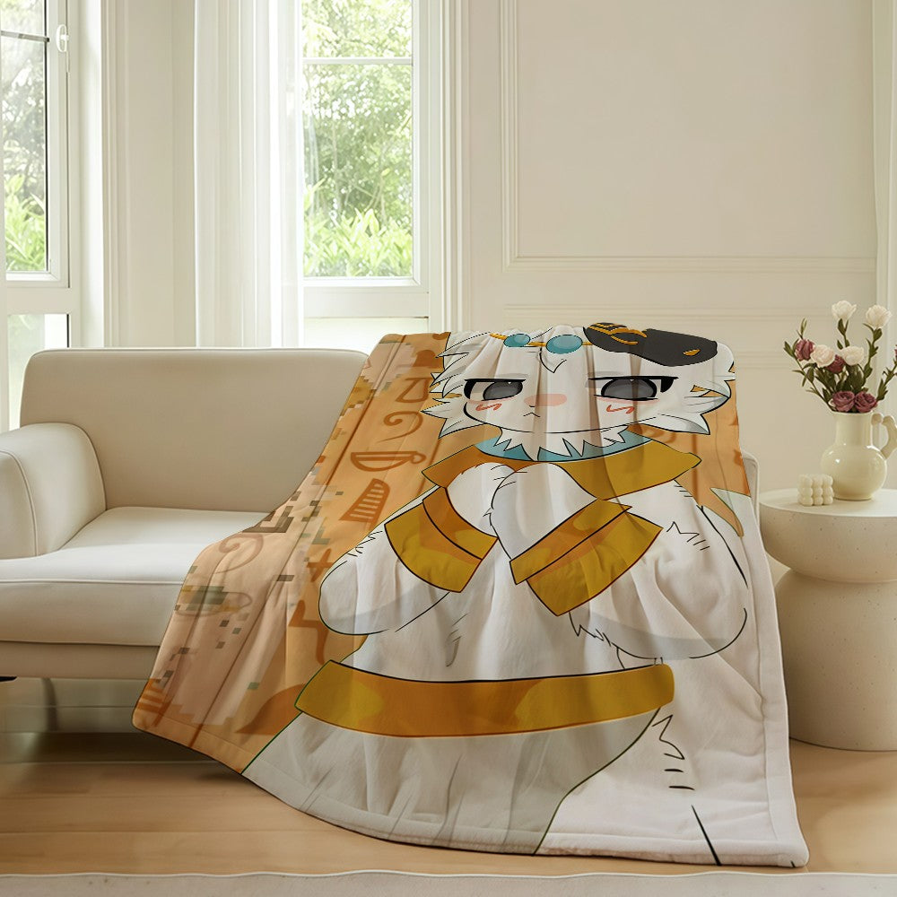 Cartoon cute B-Boykisser Blanket For Sofa Office Bed Plane Travel Sleep Read Relax Camping Soft And Warm