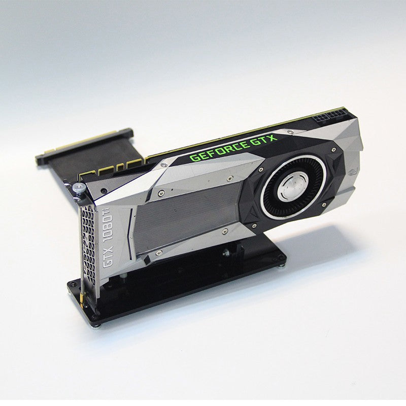 Suporte para placa de vídeo 90 graus vertical base chassi suporte vertical para placa de vídeo com cabo riser