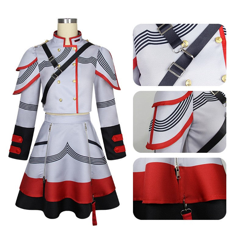 Anime Wholesale Kasane Teto Cosplay Costume Anime Vtuber Cosplay Dress Halloween Party Women Performance Suit for Kasane Teto