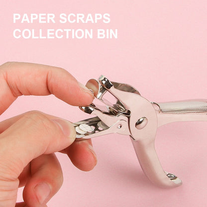 Single Hole Puncher Capacity 6mm Diameter Hole Puncher Hand Paper Cutter Paper for Scrapbooking Tool Home Office School Supplies