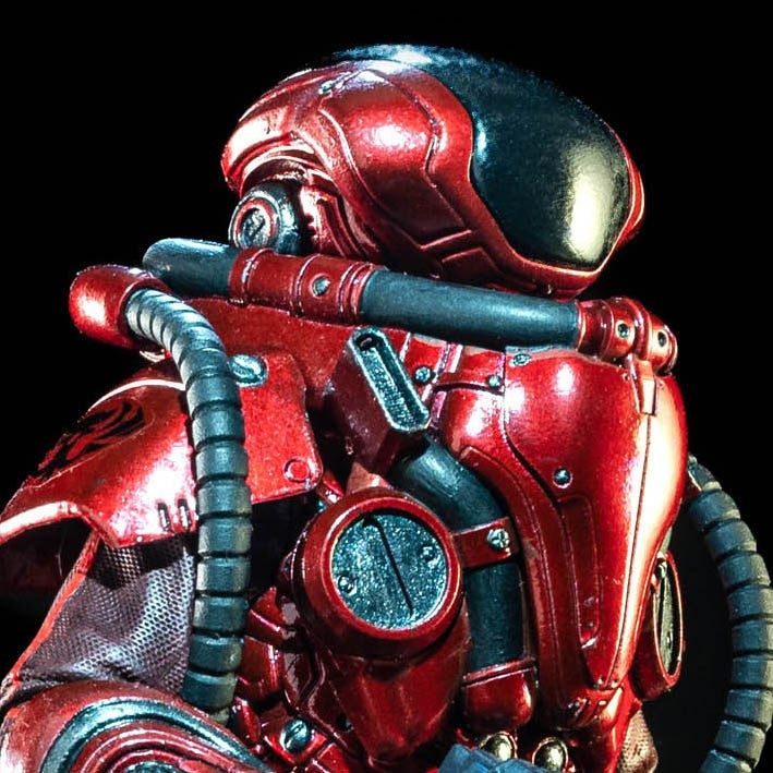 Four Horsemen Studio 1/12 6inch Boneco de Ação Cosmic Legions Outpost Zaxxius T.U.5.C.C. Piloto Red Jets Modelo de Anime