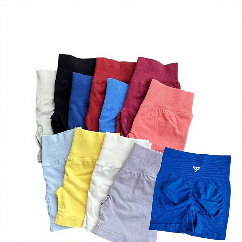 Women's High-quality Sports Elastic Fitness Shorts Peach Belly Yoga Training Running Tight Yoga Shorts