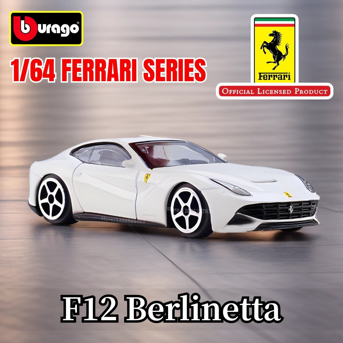 Bburago 1:64 Ferrari Enzo Réplica Carro Modelo Escala F40 F50 458 488 296 Diecast Miniatura de Tráfego Arte Figura Brinquedo Menino Criança