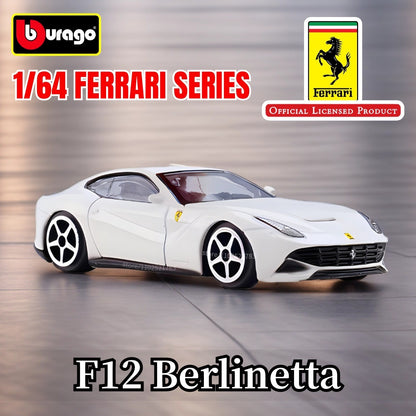Bburago 1:64 Ferrari Enzo Réplica Carro Modelo Escala F40 F50 458 488 296 Diecast Miniatura de Tráfego Arte Figura Brinquedo Menino Criança