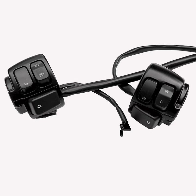 Interruptor de Controle de Seta de Guidão Preto 1" para Moto Harley XL883 96-13 Sportster Dyna V-ROD Softail