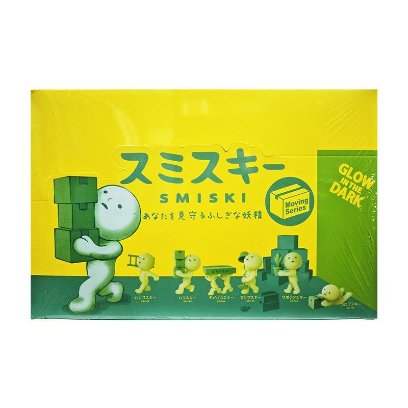 Nova série Smiski Sunday caixa misteriosa de anime modelo luminoso boneca enfeites de mesa coleção decoração brinquedo presente de aniversário