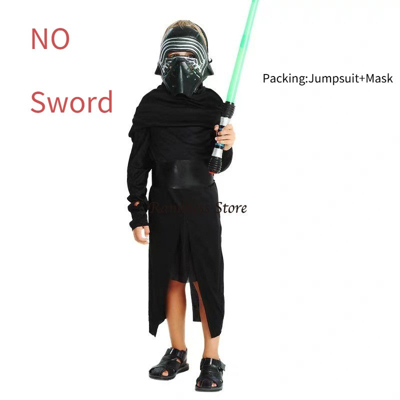 Halloween Cosplay Costumes Force Awaken Boy's Episode Deluxe Kilo Movie COS Sets with Mask Party New Year Kylo Ren Ben Solo Cos
