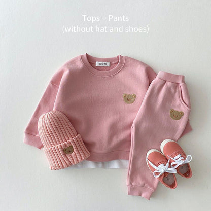 Conjuntos de roupas de bebê de uma peça para meninas recém-nascidas, macacão de manga comprida "Little Brother" para bebês meninos, conjunto de roupas para bebês meninos