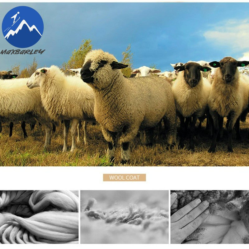 Maxbarley Winter Down Coat Lightw Luxurious Detachable Lining Working Cold Proof Overcoat Mens Mid Length Warm Woolen Trench