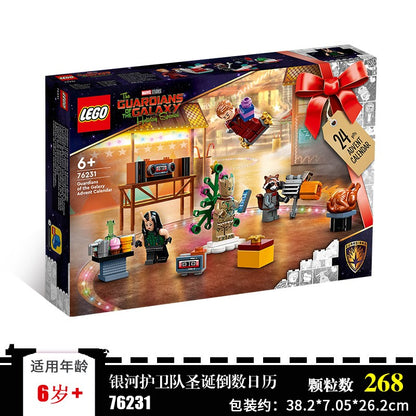 LEGO Super Heroes 76231 Calendário do Advento de Natal Guardiões da Galáxia Blocos de Montar Quebra-Cabeça para Meninos e Meninas