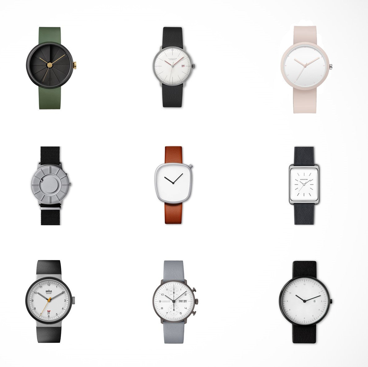 Minimalism Watch For Women 41mm Case with PVD Finish Rubber Strap