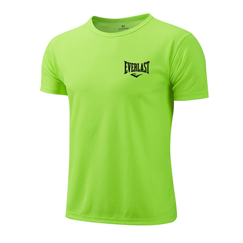 2025 Men's Summer Exercise Trainning Boxing T-shirts High Grade Breathable Quick Dry Short Sleeved Top Marathon Gym Fitness Tees