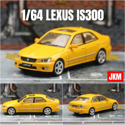 Modelo de Carro LEXUS IS300 1:64 em Liga Fundida, Veículos Clássicos de Metal, Modelo de Carro de Alta Simulação em Miniatura, Coleção em Escala, Presentes para Crianças