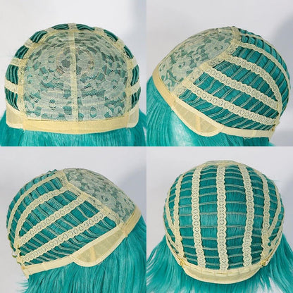 High-Quality Miku Anime Cosplay Synthetic Hair 46-Inch Detachable Double Ponytail Halloween Carnival Daily Party Wig Nature