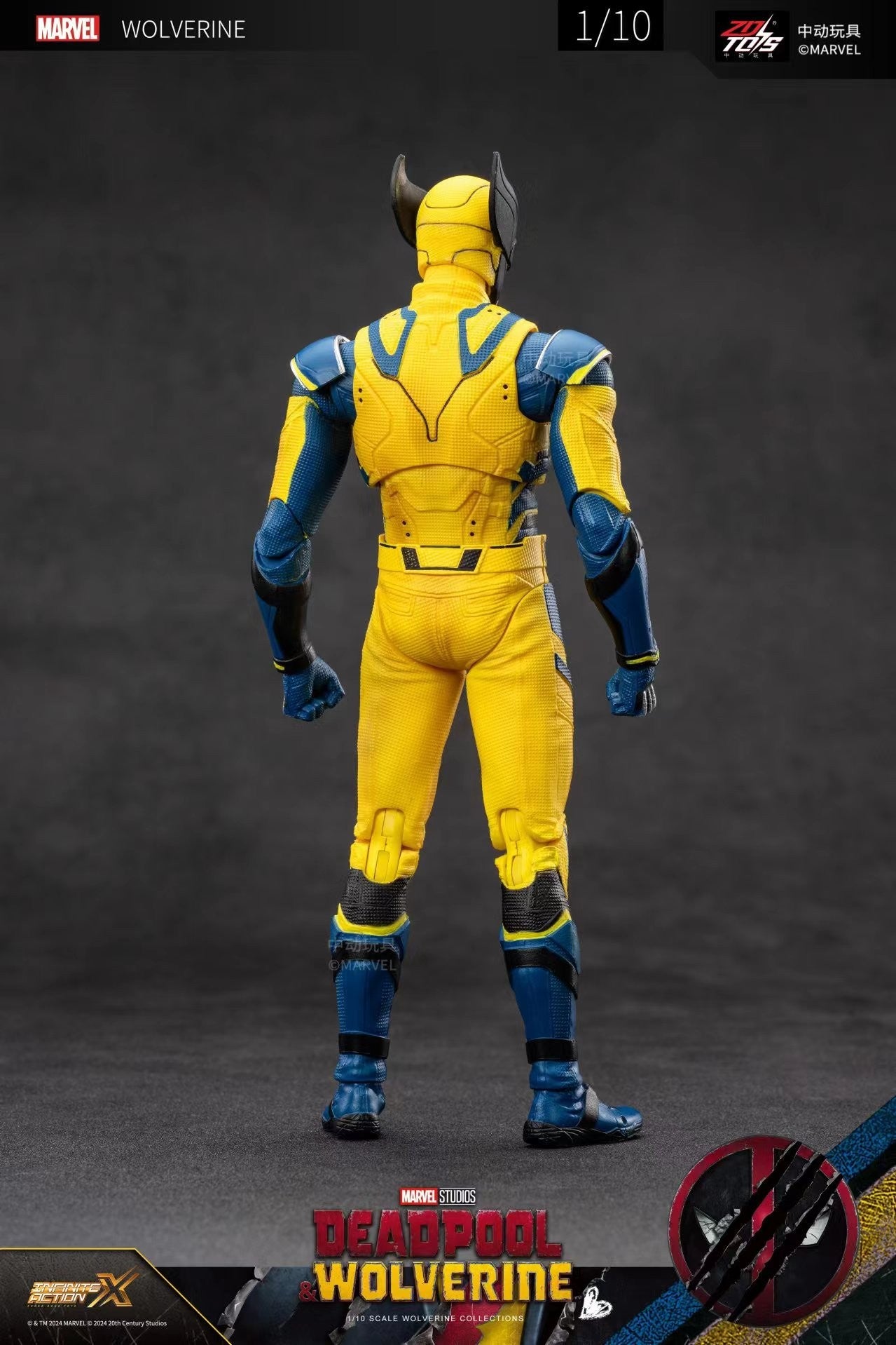 ZD Toys Deadpool & Wolverine Bonecos de Ação Deadpool na Caixa Wolverine Coleção Bonecos de Ação Adultos Brinquedo Infantil